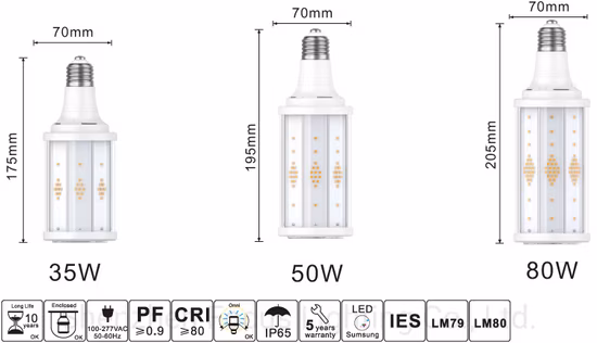 Cost Effective High Lumen E27 E26 E39 E40 LED Corn Light Bulb