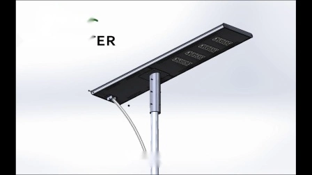 ISO9001-Schuhkartonmodell All-in-One mit Pole-Solar-Straßen-LED-Licht